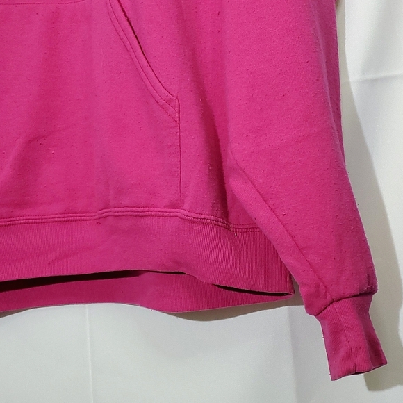Jerzees NuBlend Pink "Love 01 Another" Long Sleeve Hoodie - Size XLarge - Picture 5 of 12